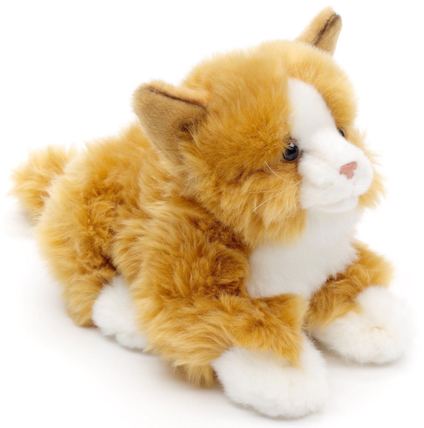 Katze, liegend (rot-braun) - 20 cm
