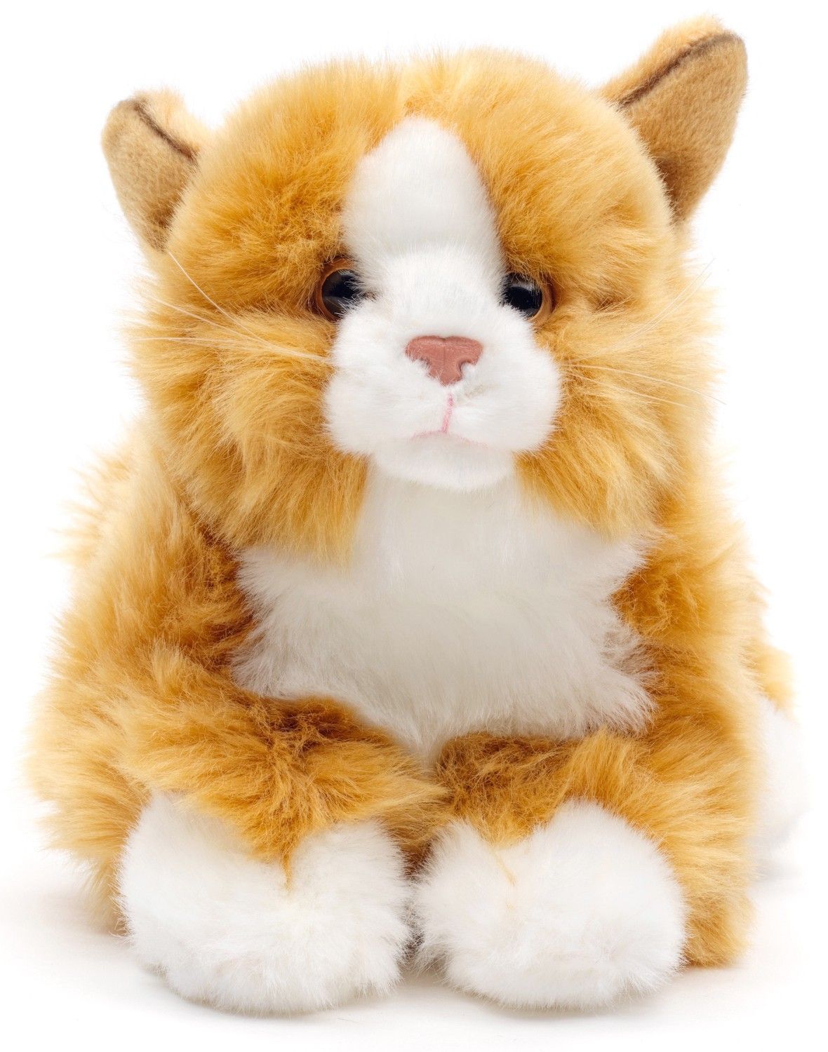 Katze, liegend (rot-braun) - 20 cm