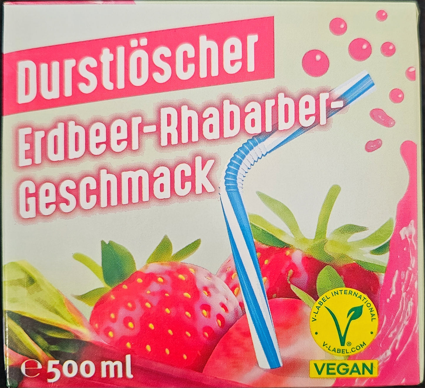 Durstlöscher Erdbeer-Rhabarber - Wesergold - 0,5l - Trinkpäckchen