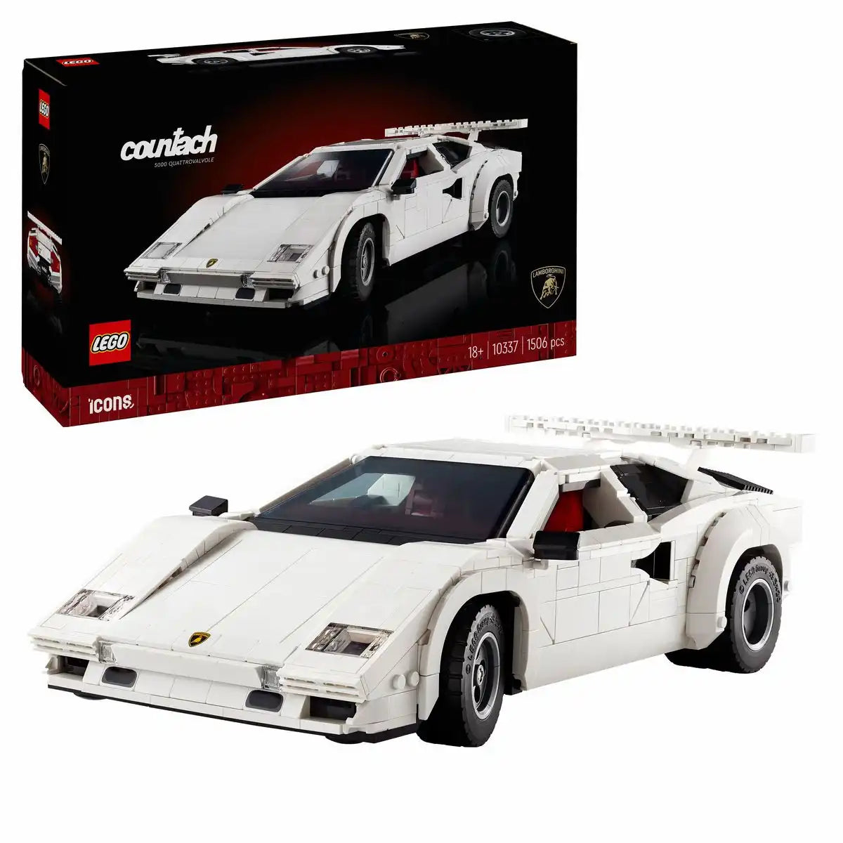 LEGO Icons Lamborghini Countach 5000 Quattrovalvole 18+