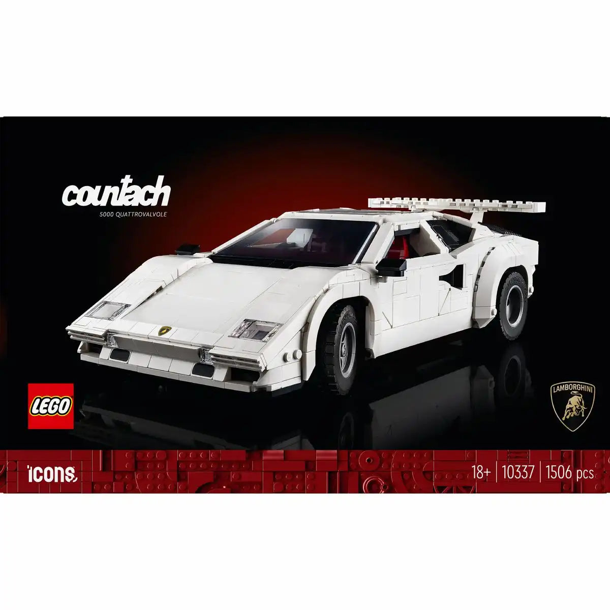 LEGO Icons Lamborghini Countach 5000 Quattrovalvole 18+