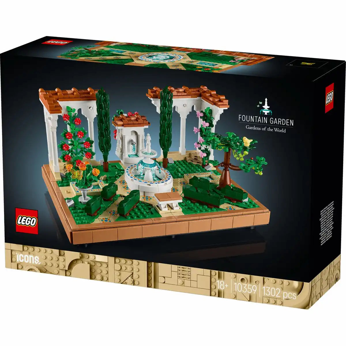 LEGO Icons Springbrunnengarten 10359