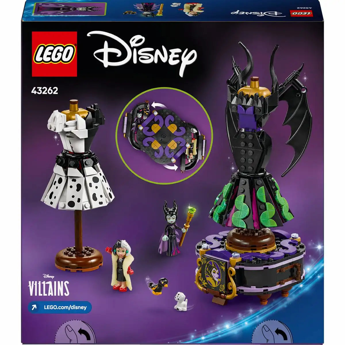 LEGO Disney Classic Die Kleider von Malefiz und Cruella De Vil 43262