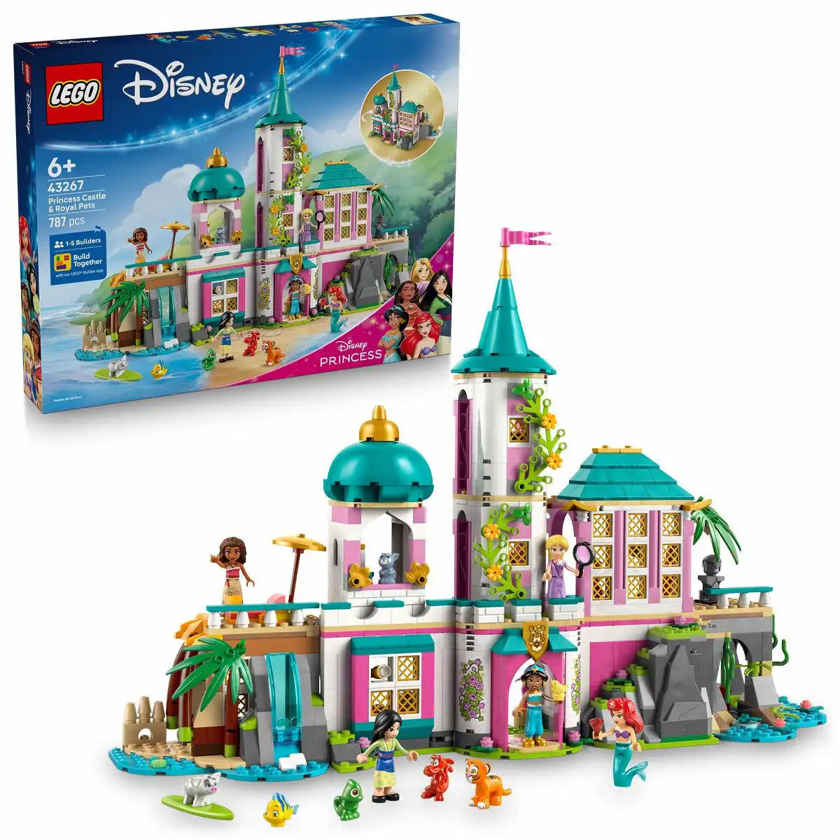 LEGO Disney Prinzessinnenschloss mit Haustieren 43267