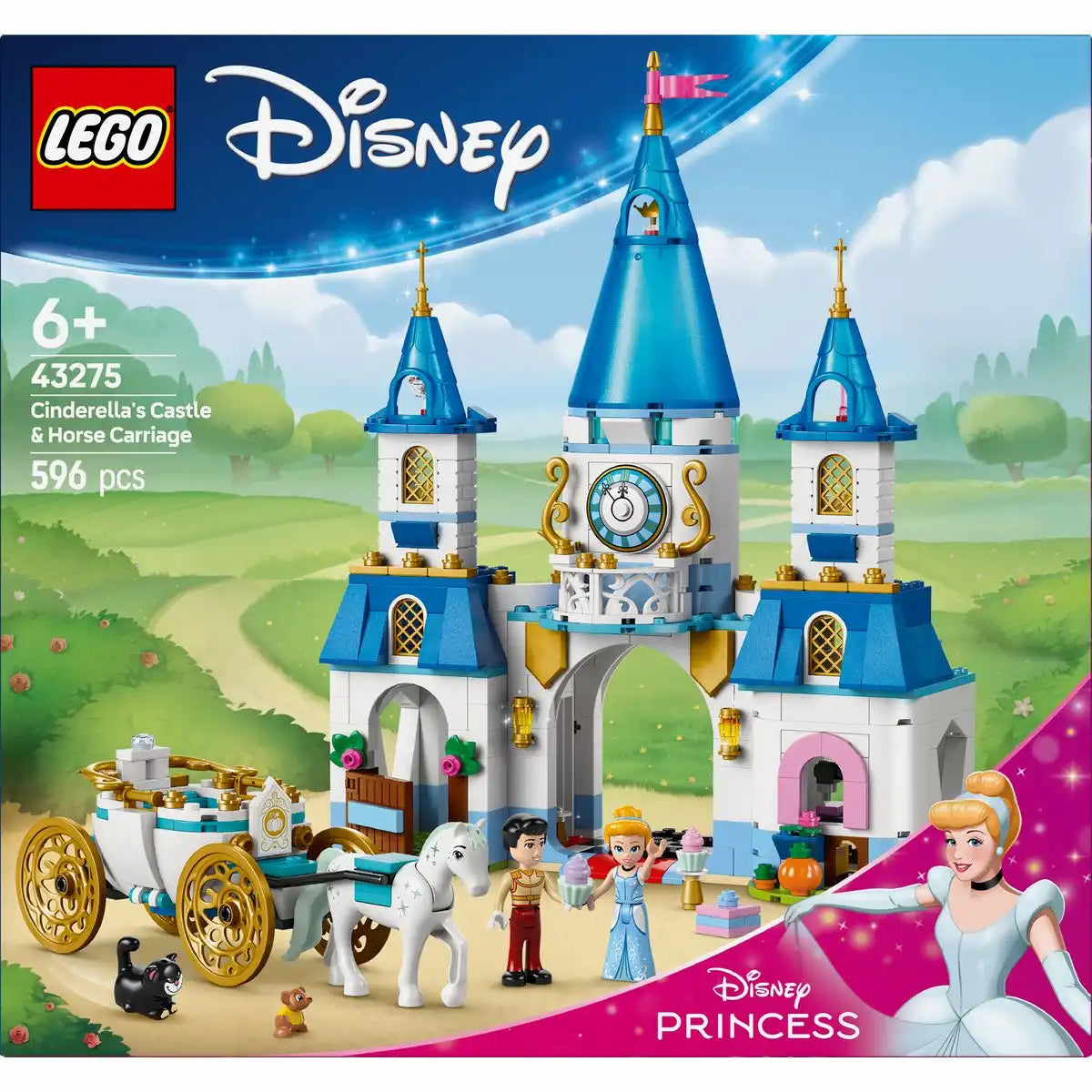 LEGO Disney Cinderellas Schloss und Pferdekutsche 43275