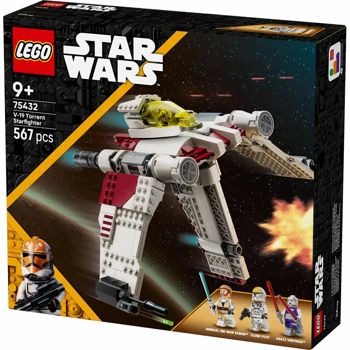 LEGO STAR WARS V-19 Torrent Sternjäger 75432