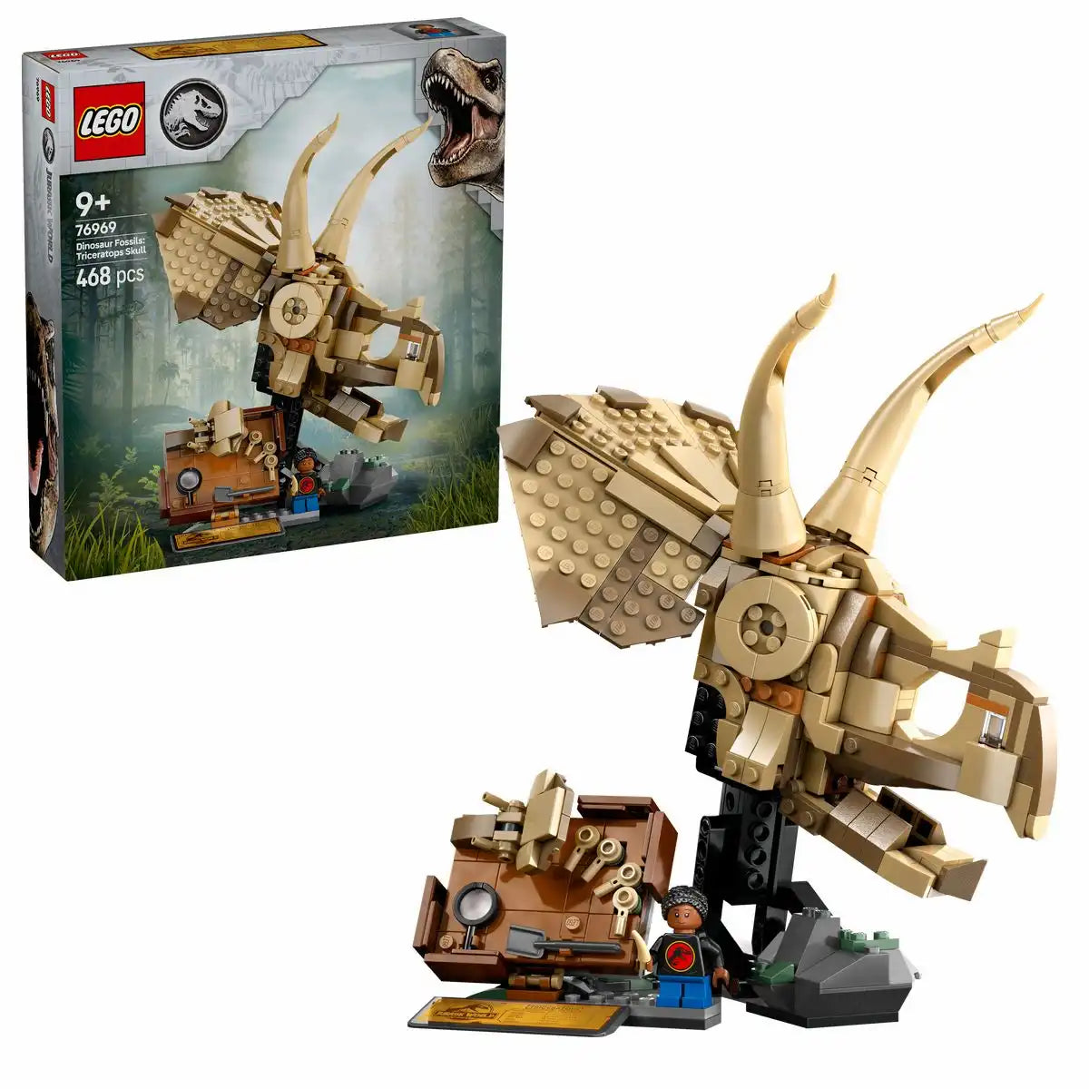 LEGO Jurassic World Dinosaurier-Fossilien: Triceratops-Schädel 76969