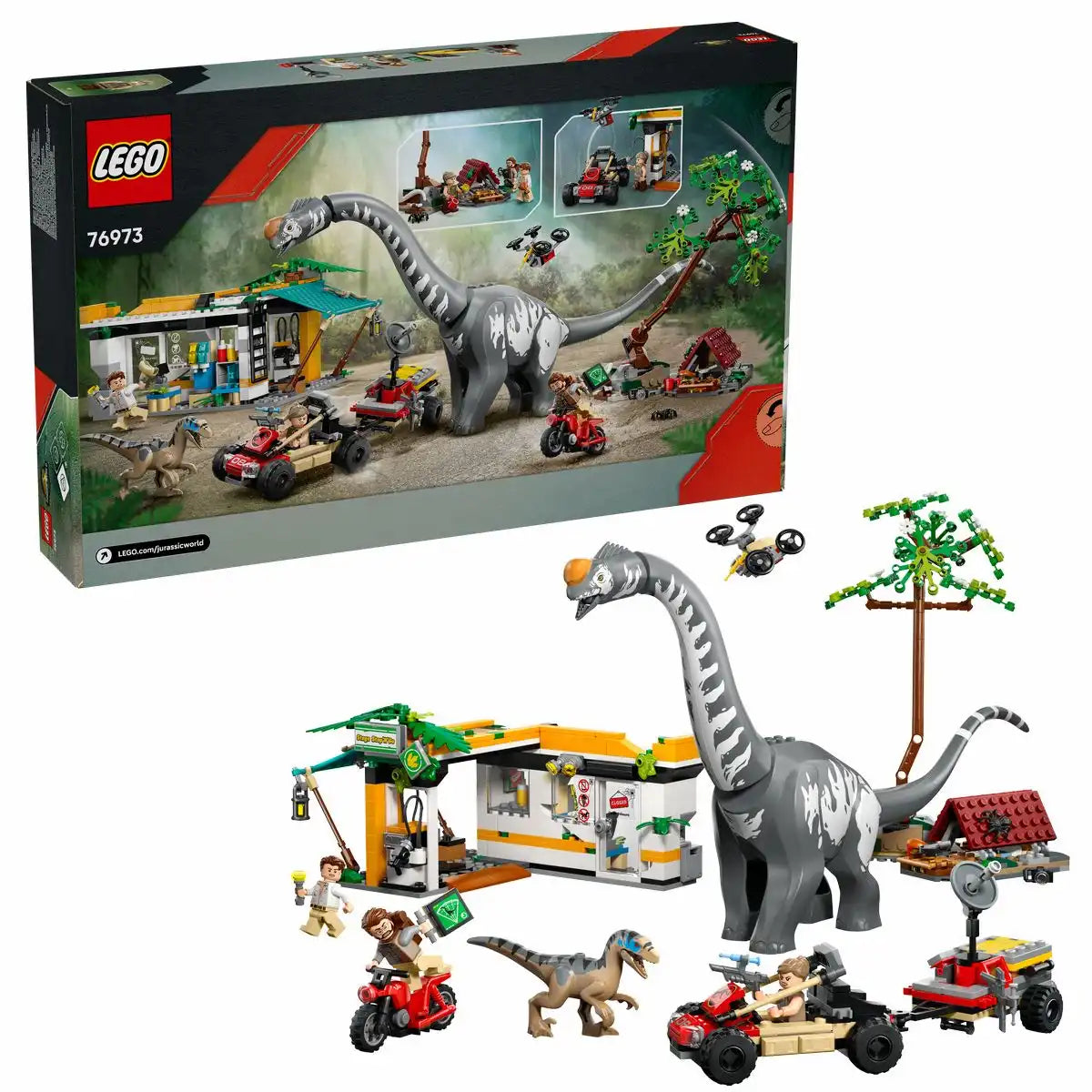 LEGO Jurassic World Raptor& Titanosaurus: Große Fährtensuche 76973
