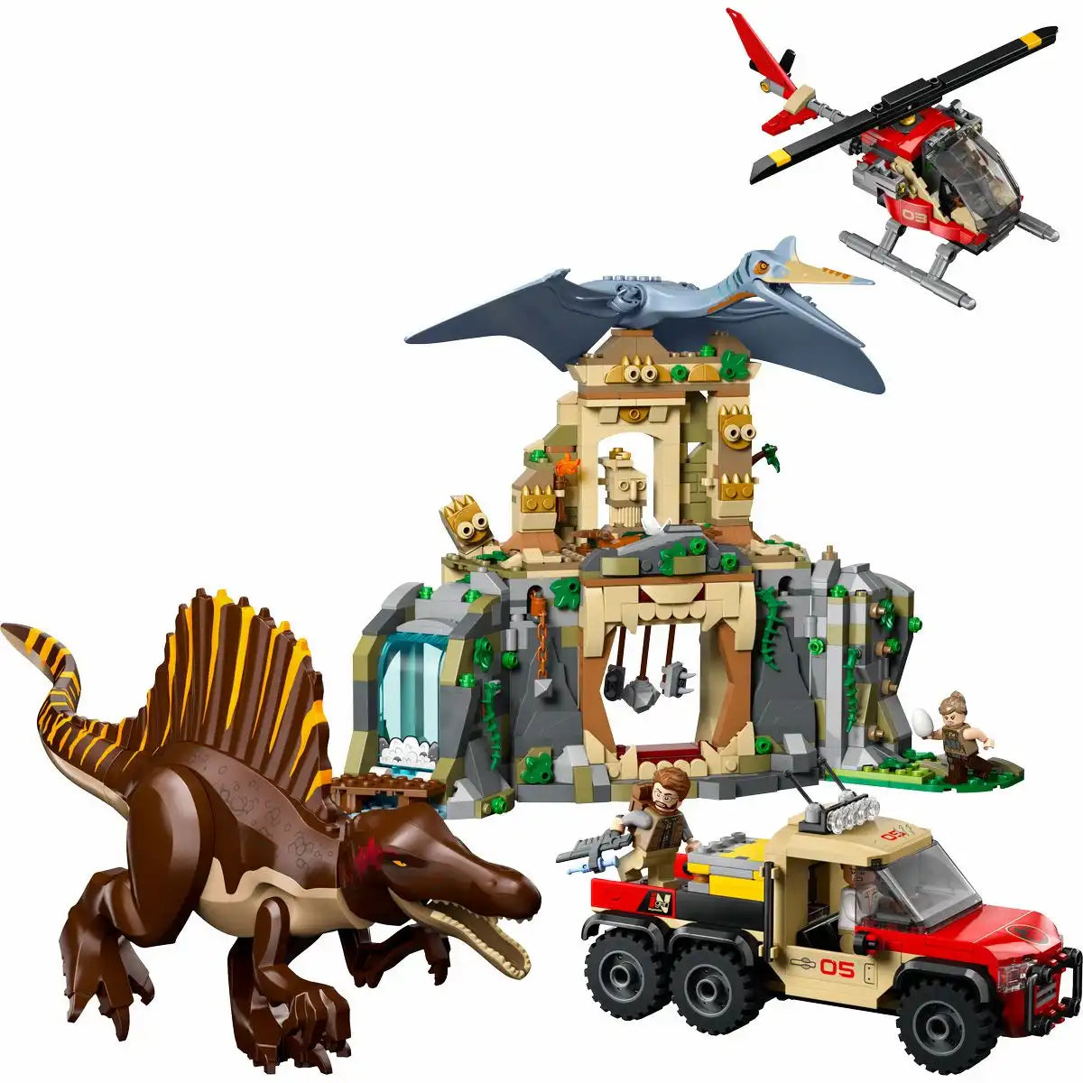 LEGO Spinosaurier & Quetzalcoatlus: Hubschrauber-Einsatz 76976