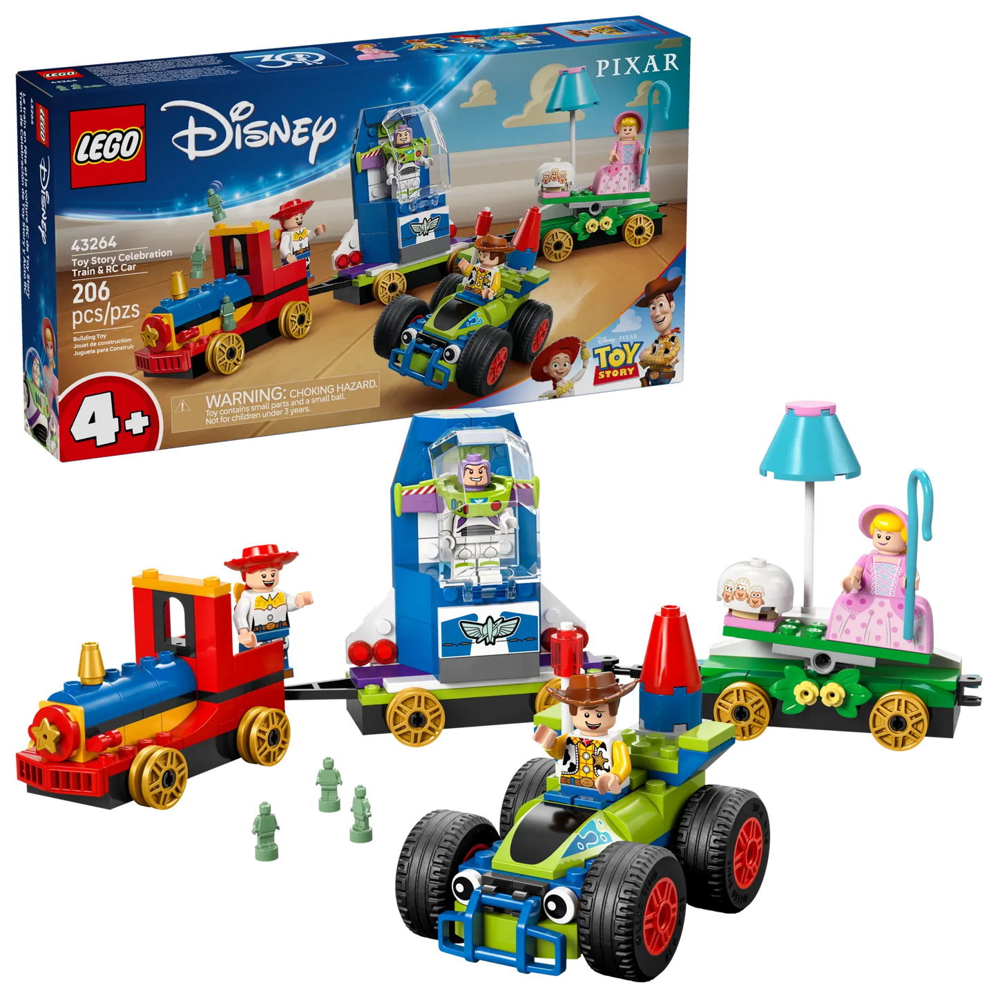 LEGO Disney PIXAR Partyzug und RC Auto Toy Story 43264