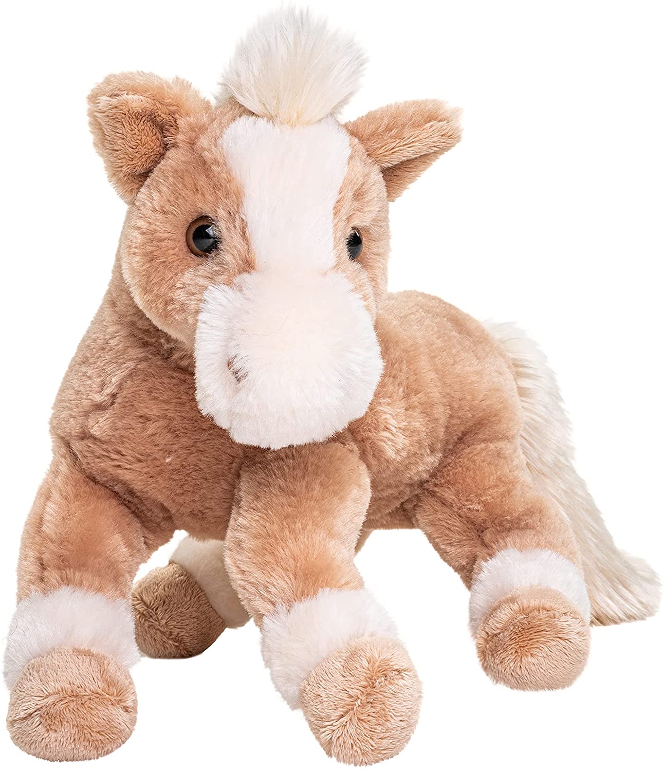 liegend Pferd als Kuscheltier (hellbraun) - 28 cm