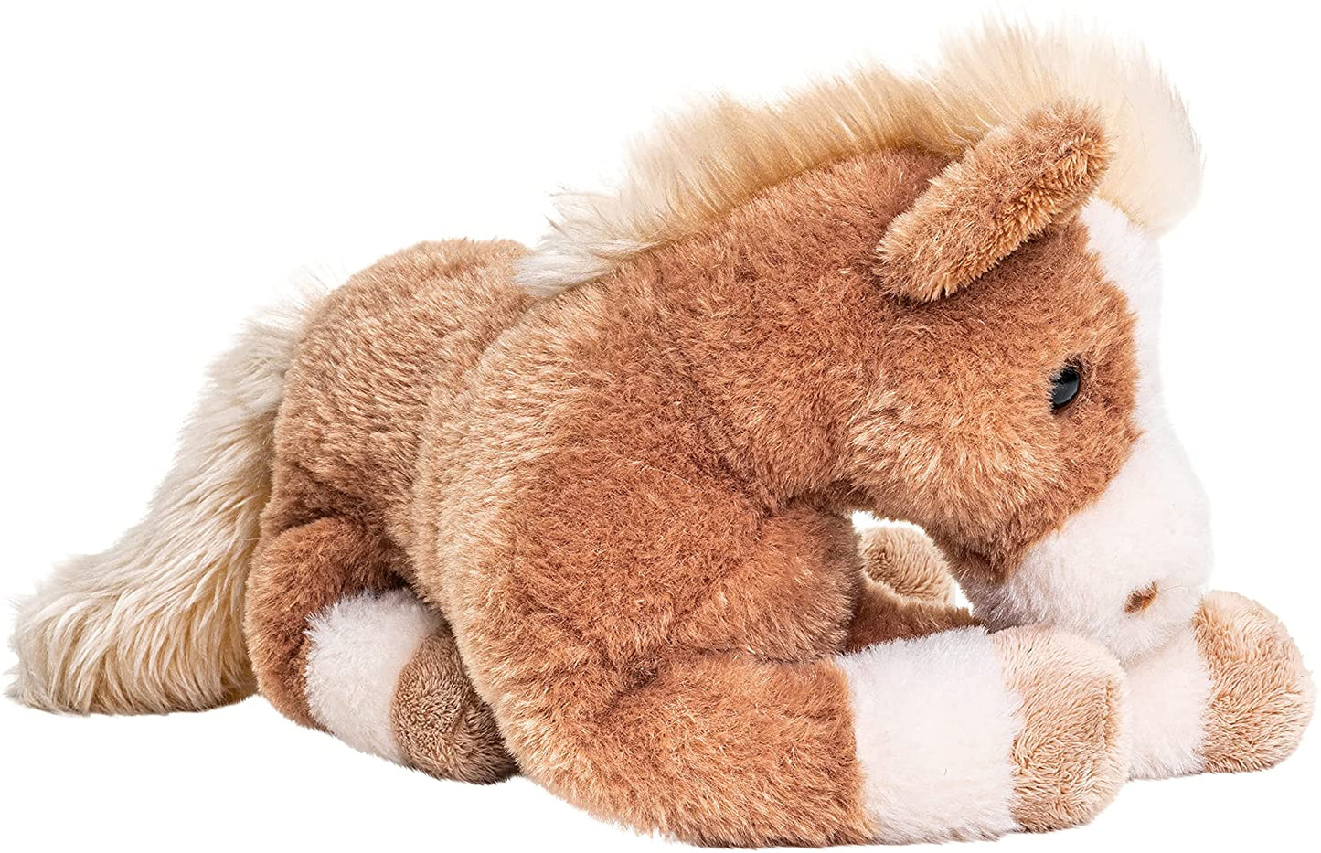 liegend Pferd als Kuscheltier (braun) - 28 cm