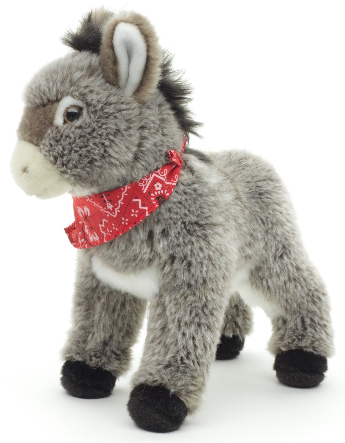 Esel mit Halstuch, stehend - 30 cm