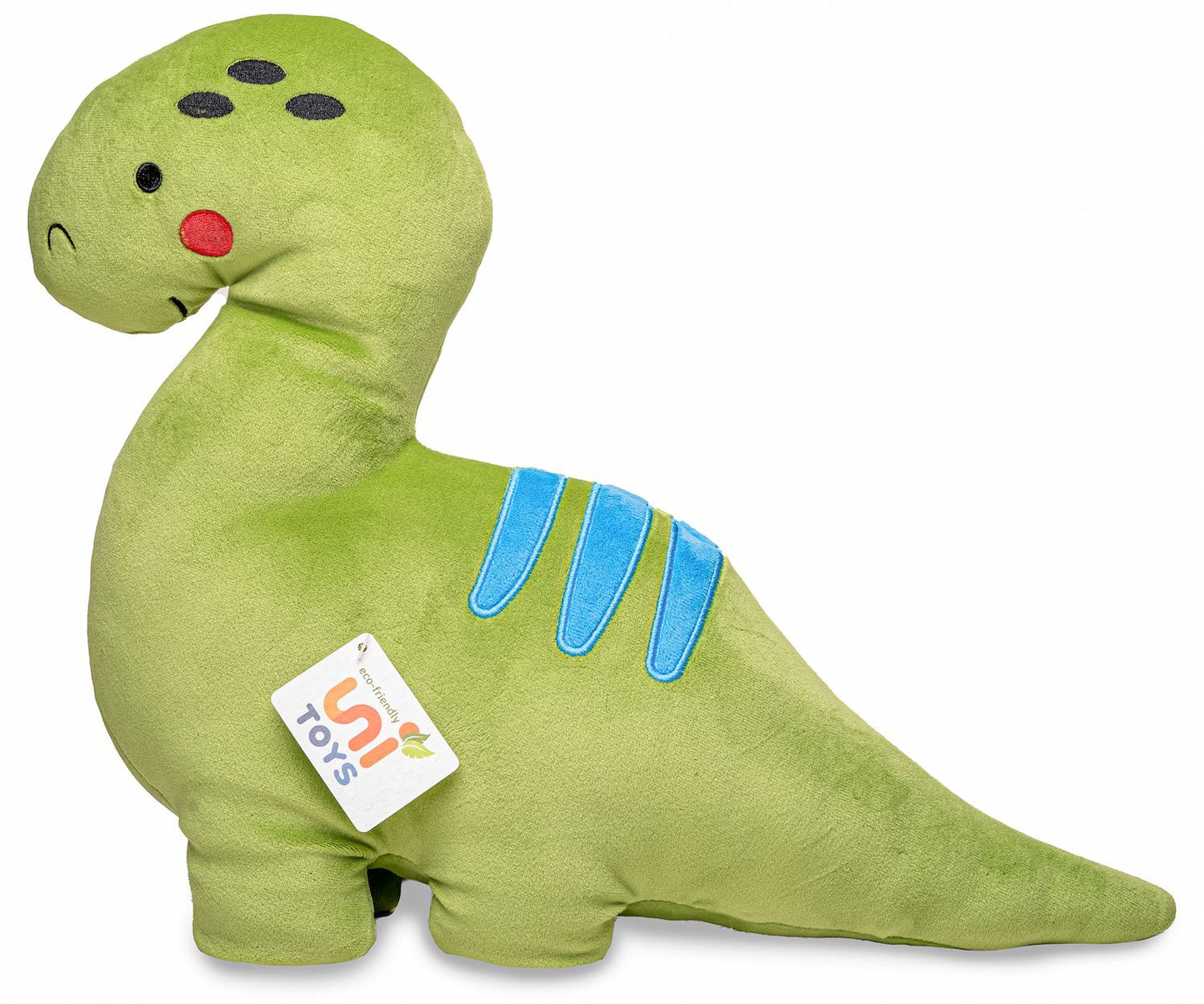 Plüsch-Kissen - Dinosaurier grün - ultraweich - 38 cm (Länge) - Unitoys