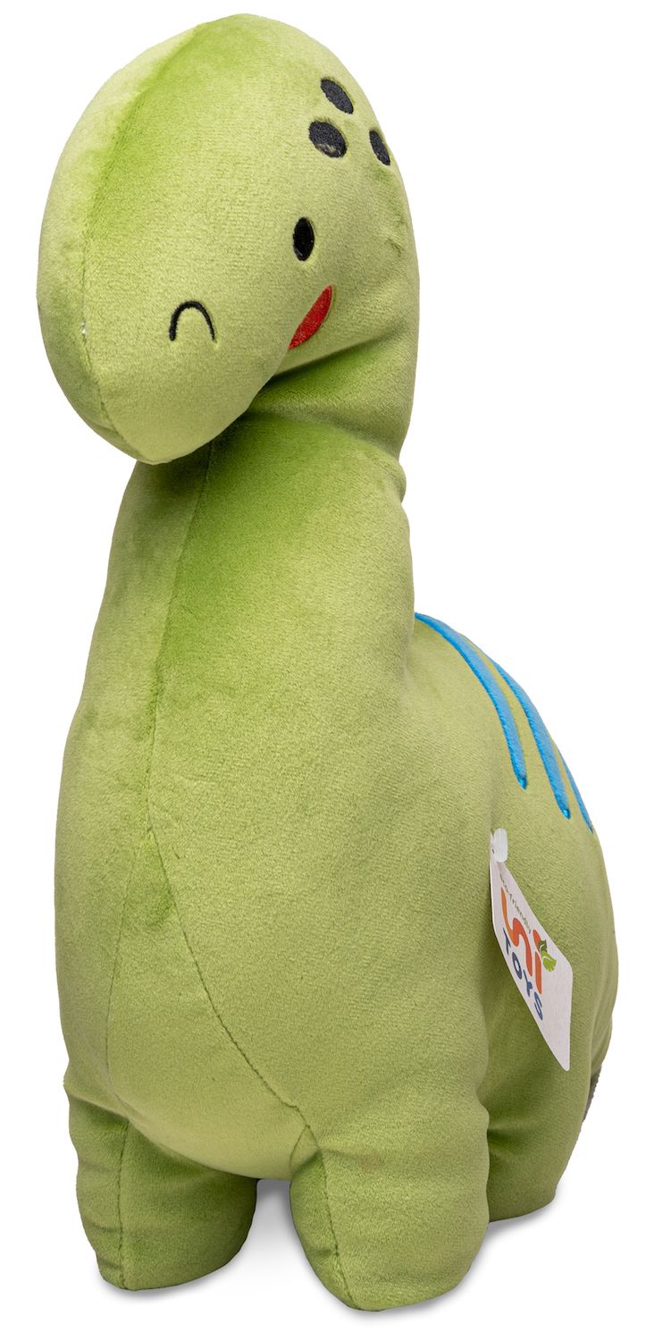 Plüsch-Kissen - Dinosaurier grün - ultraweich - 38 cm (Länge) - Unitoys