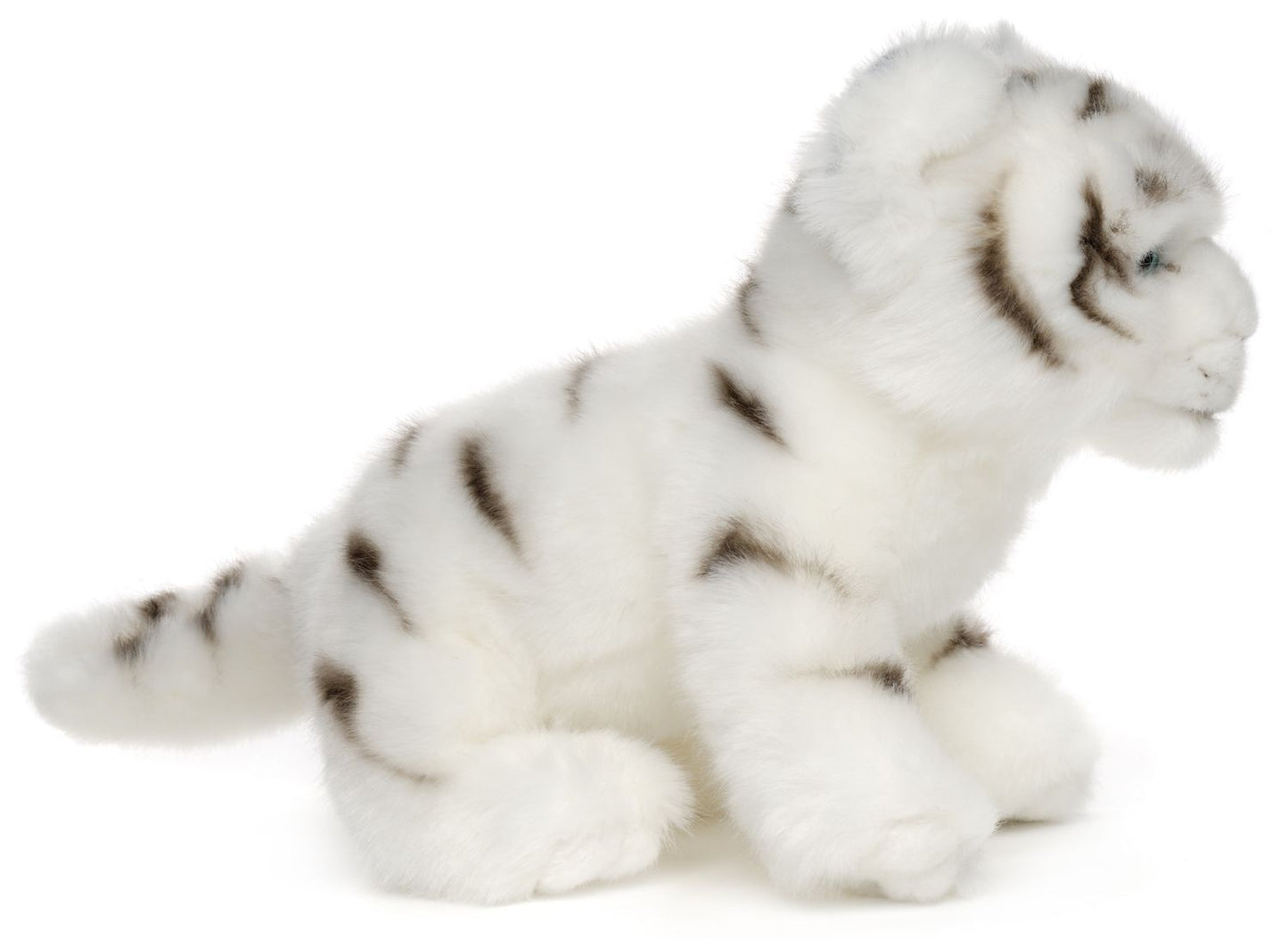 Weißer Tiger Baby, sitzend - 24 cm - Unitoys - Plüsch - weich - GPSR geprüft