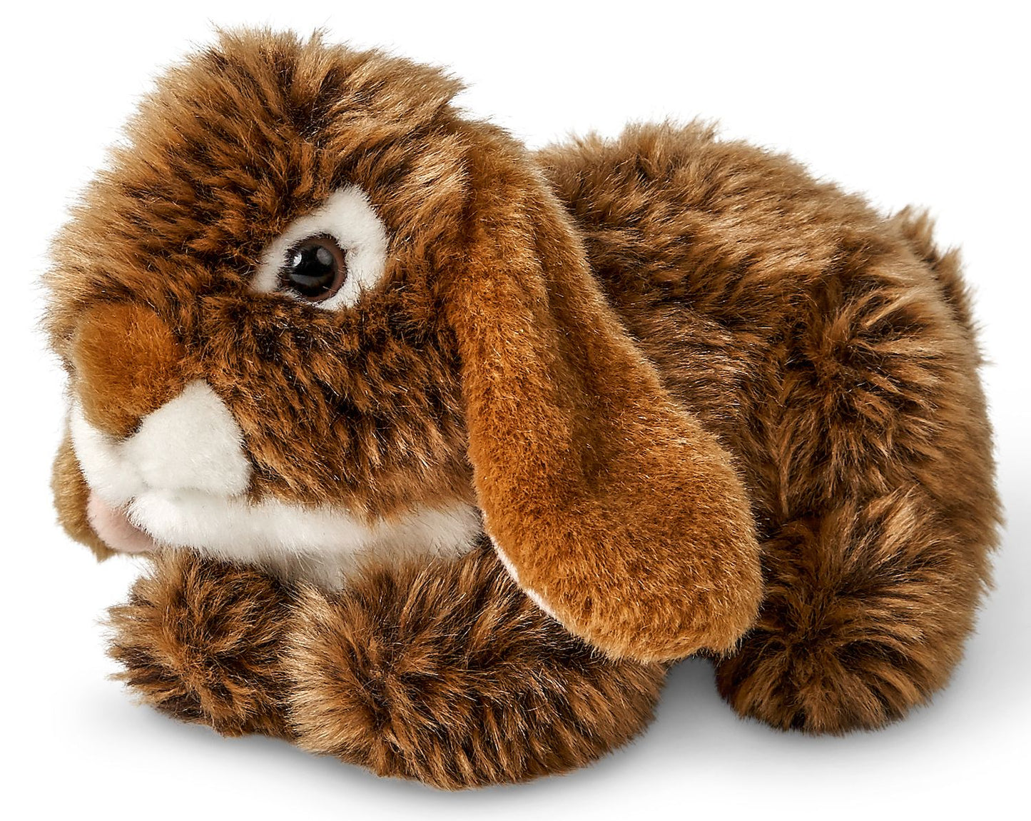 Widderkaninchen, liegend (braun) - 18 cm