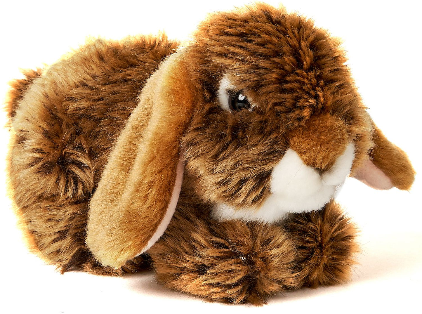 Widderkaninchen, liegend (braun) - 18 cm