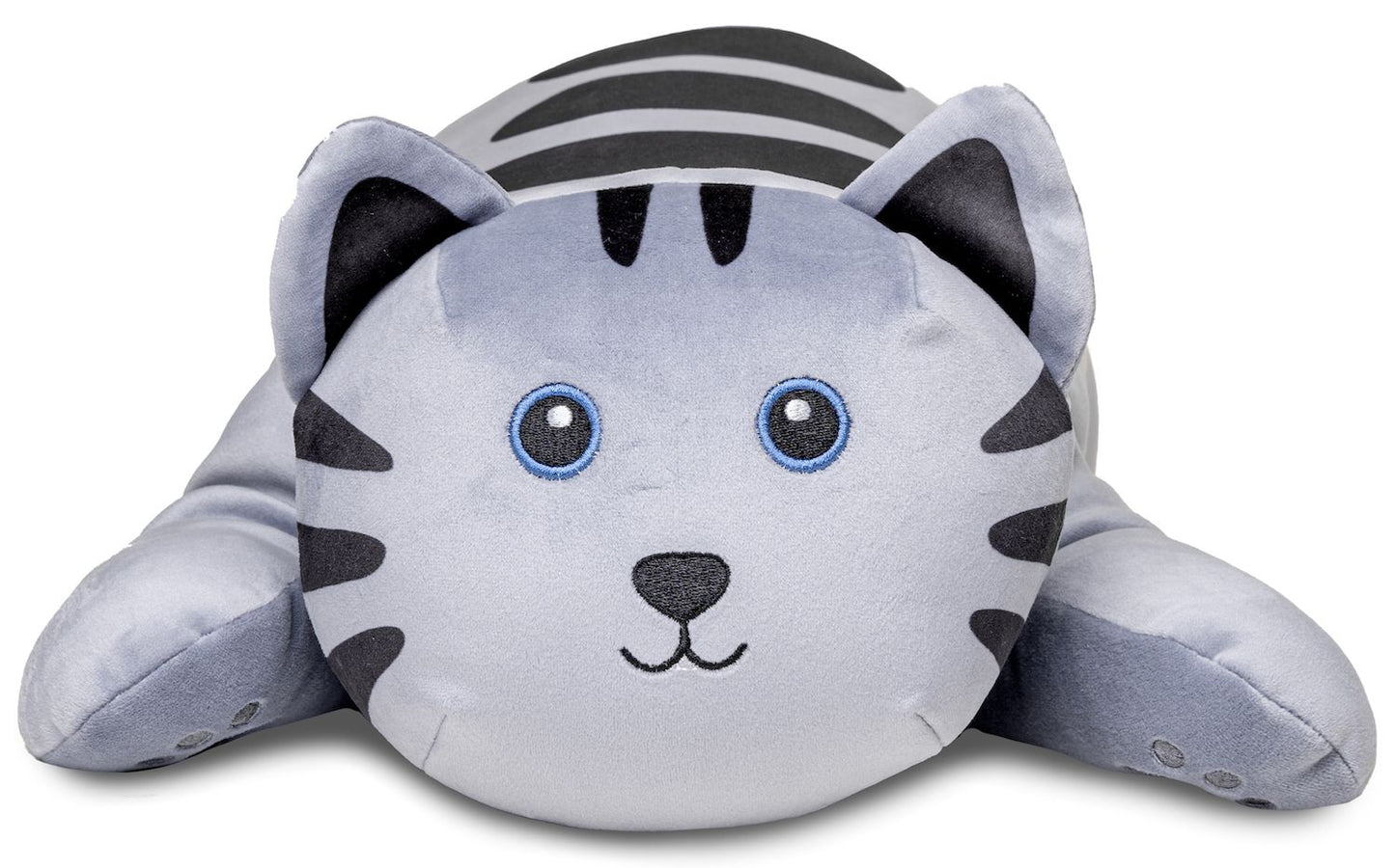 Katze Plüsch Kissen grau - 55 cm