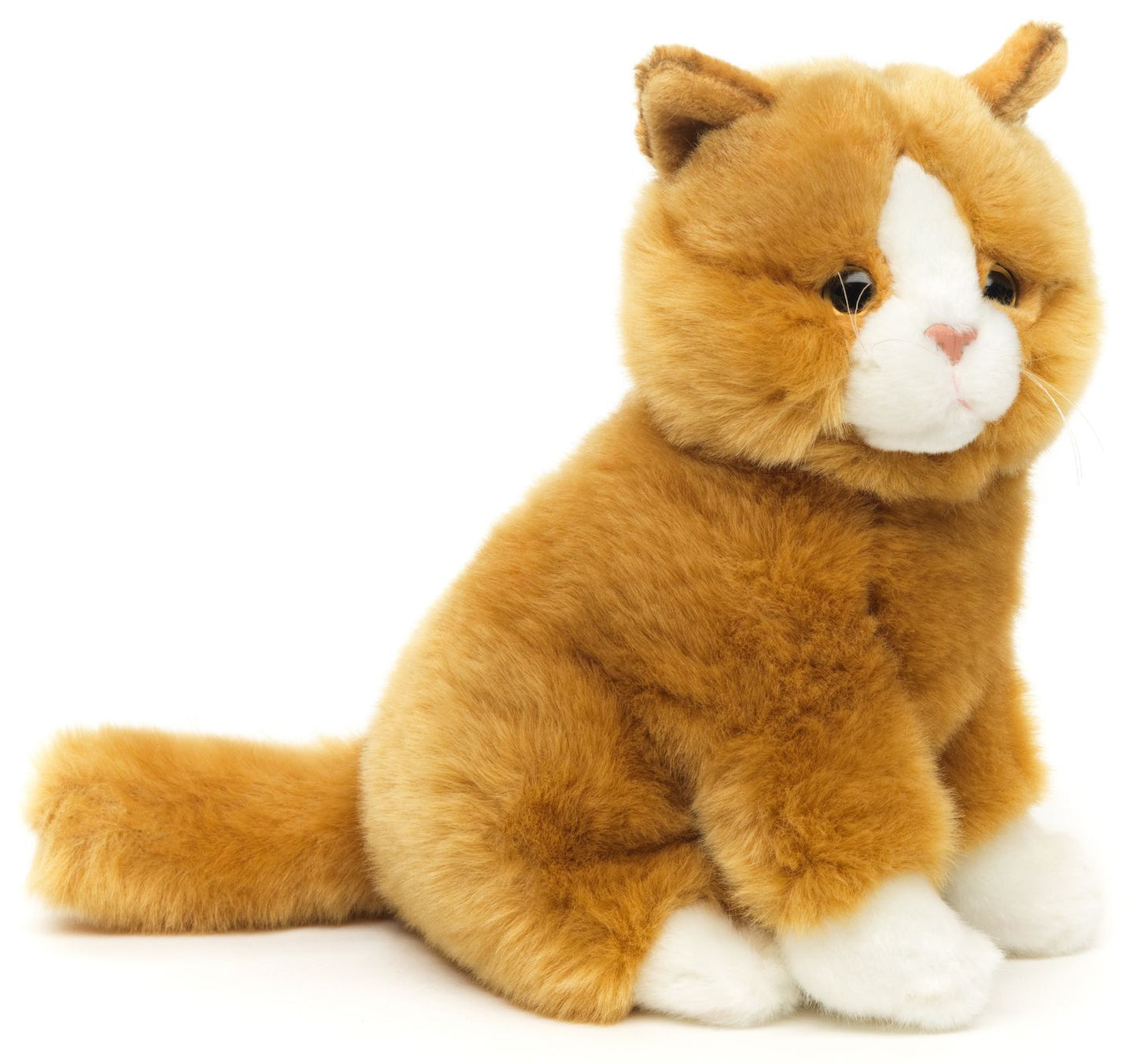Katze goldbraun, sitzend - 21 cm