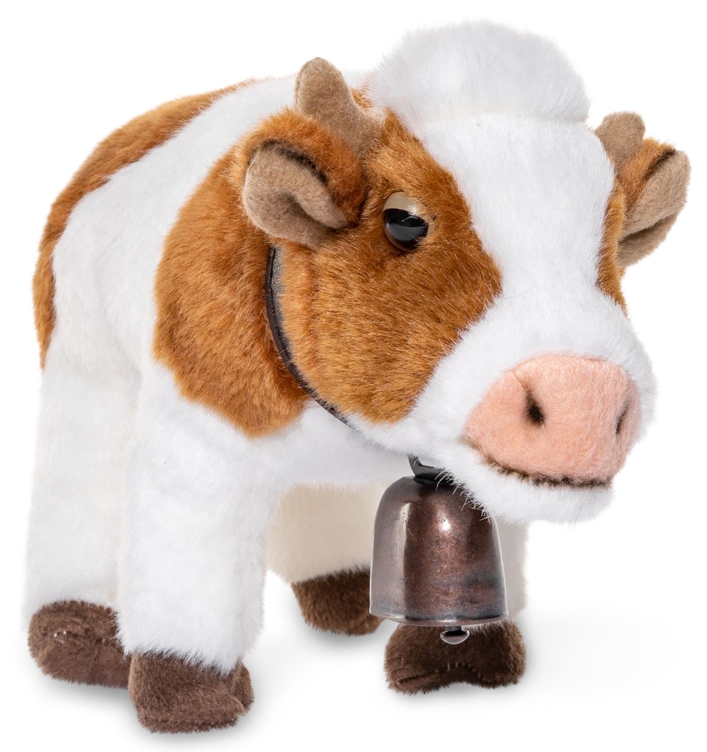 Kuh mit Glocke - 27 cm - Kuscheltier - Plüsch - Unitoys