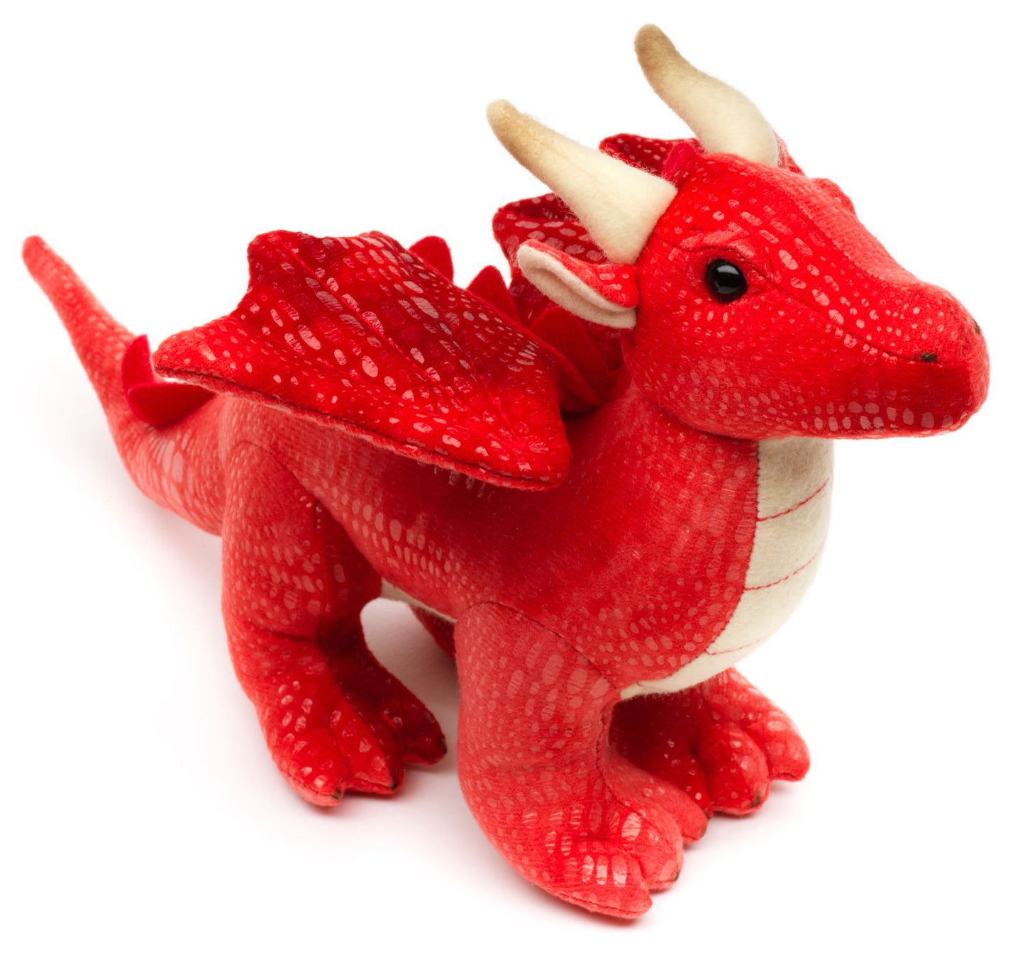 Drache rot 26 cm - Kuscheltier - Plüsch - Unitoys
