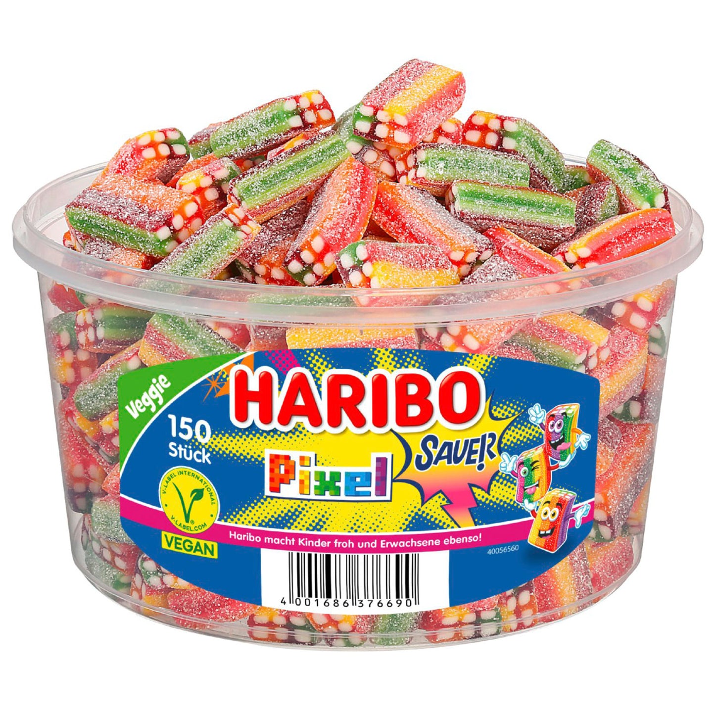 Haribo Pixel sauer vegan 150er