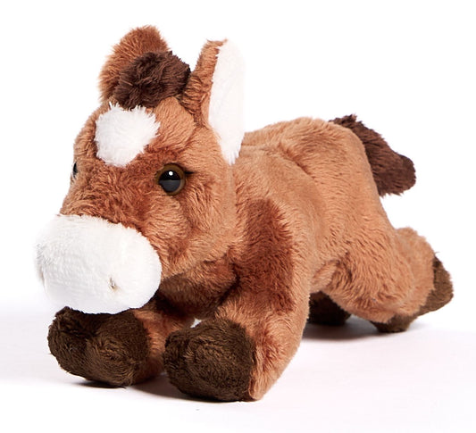 Pferd Plushie, liegend -18cm - Unitoys - Kuscheltier - Plüsch - weich - GPRS geprüft