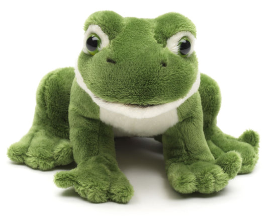 Grüner Frosch Plushie - Mit quakender Stimme - 13 cm