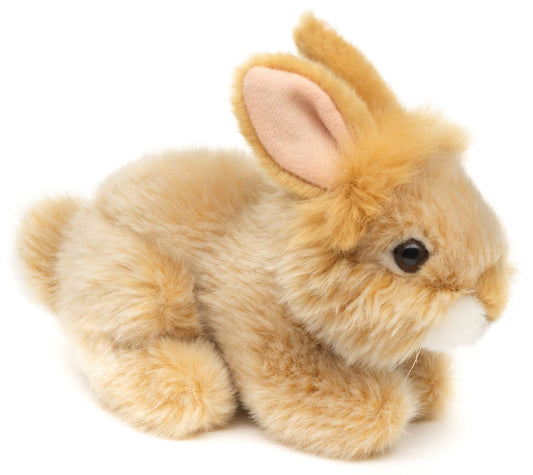 Angorakaninchen, liegend (beige) - 18 cm