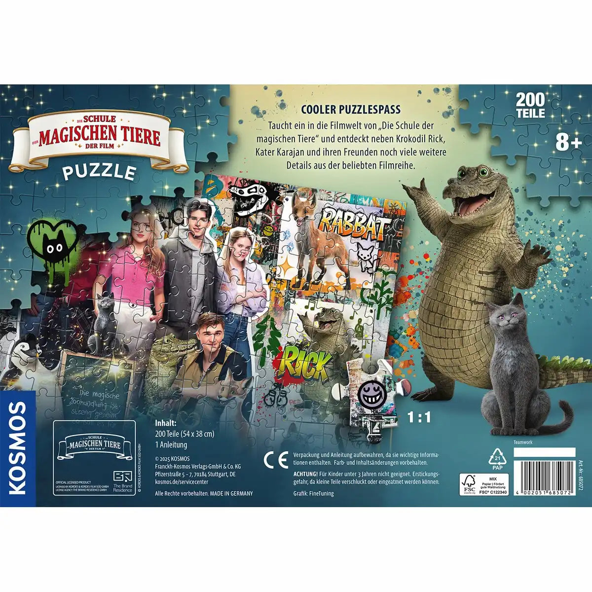 Die Schule der magischen Tiere - Puzzle zum Film — Teamwork - 200 Teile - Kosmos