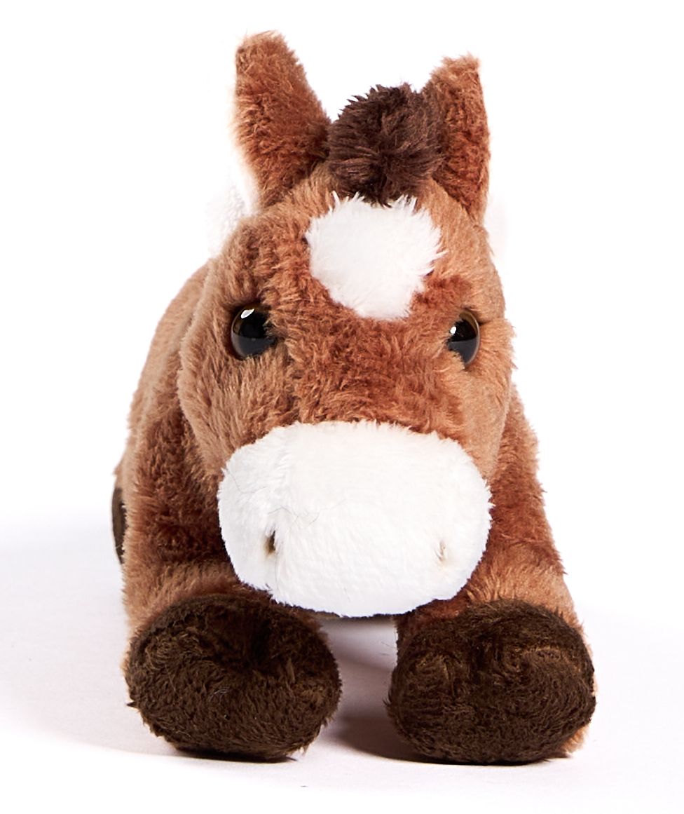 Pferd Plushie, liegend -18cm - Unitoys - Kuscheltier - Plüsch - weich - GPRS geprüft
