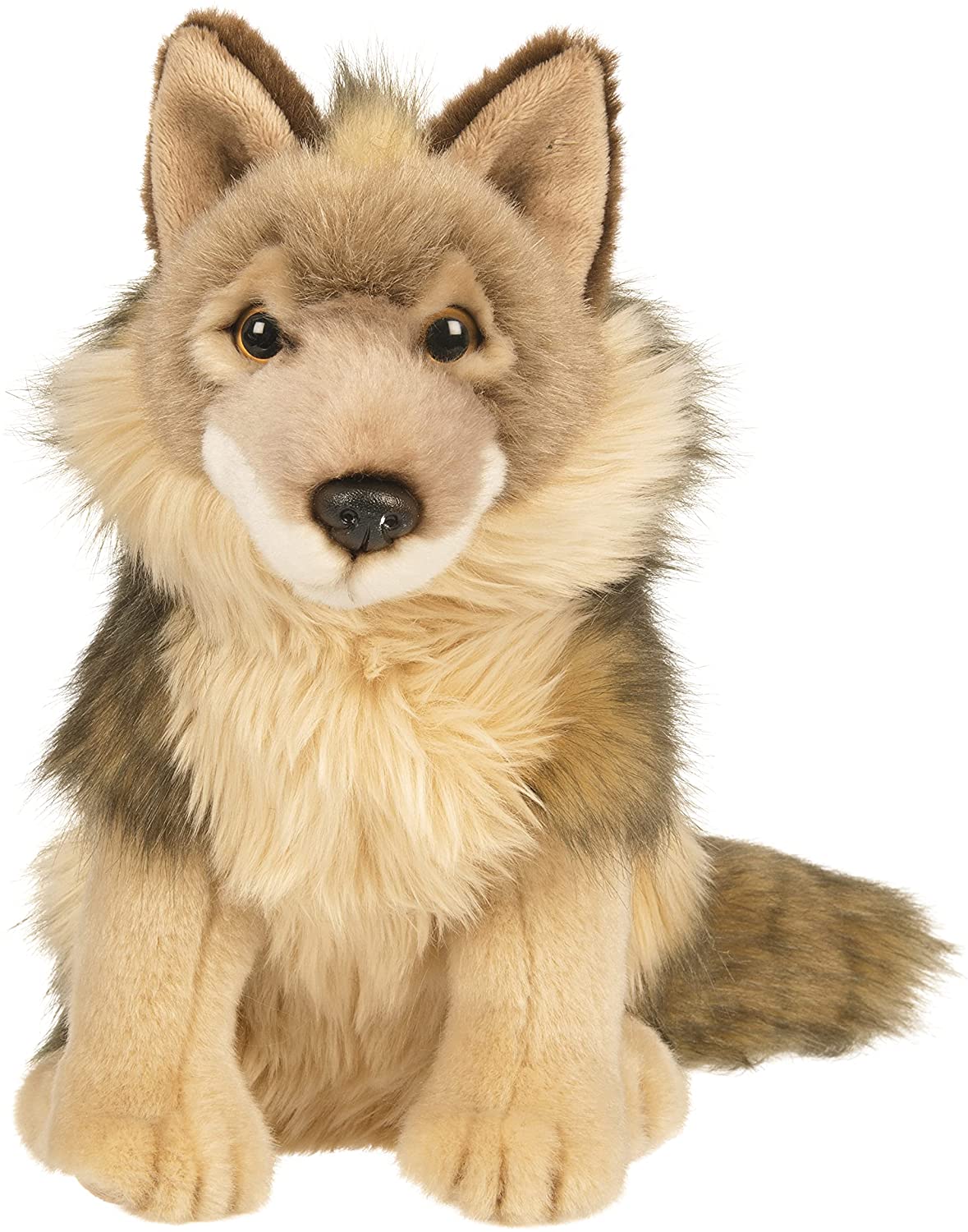 Wolf, sitzend - 25 cm