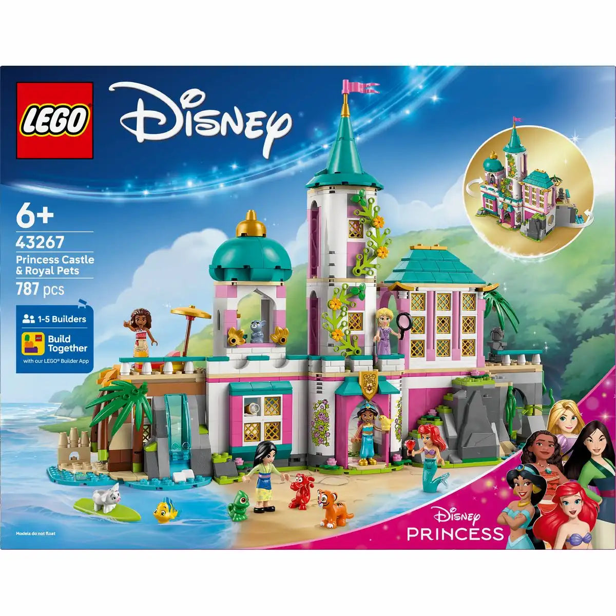 LEGO Disney Prinzessinnenschloss mit Haustieren 43267