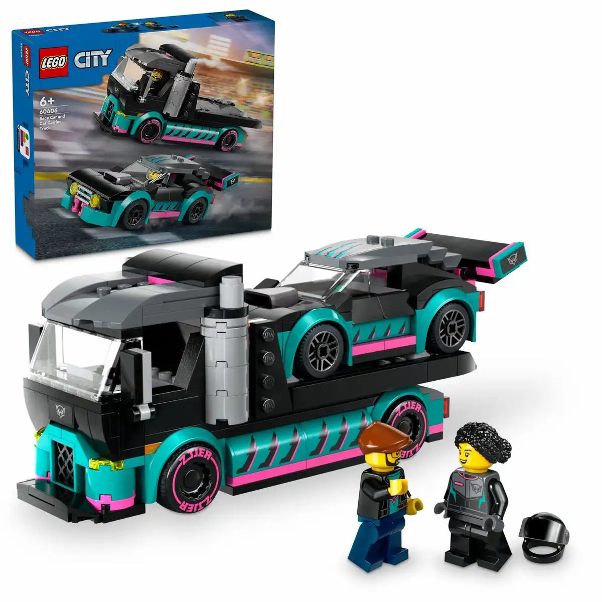 Lego CITY Autotransporter mit Rennwagen - 60406