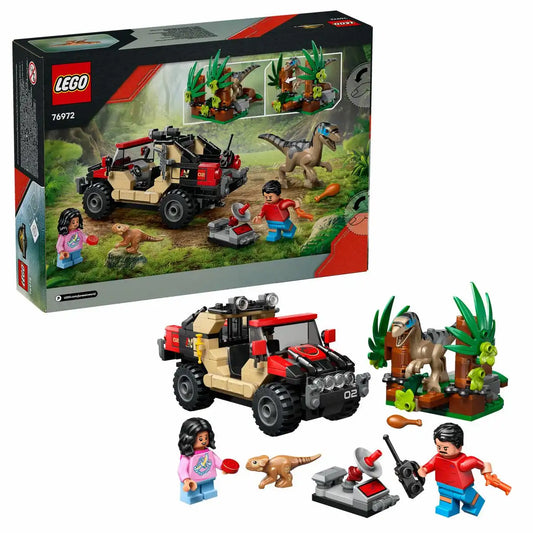 LEGO Jurassic World Raptor: Verfolgungsjagd mit dem Geländewagen 76972