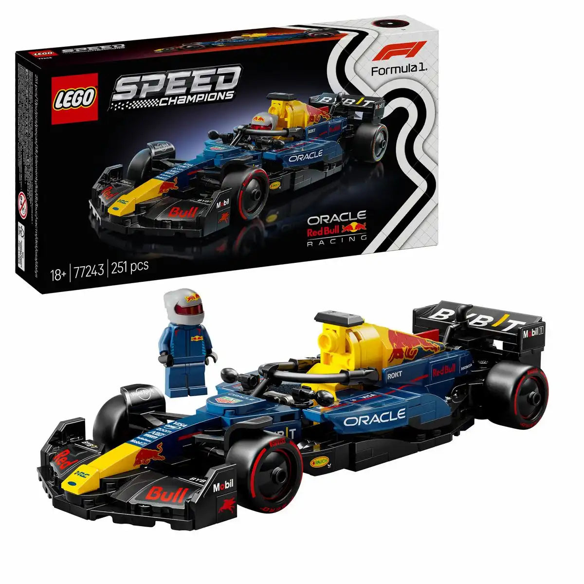LEGO SPEED CHAMPIONS Oracle Red Bull Racing RB20 F1 Rennauto 77243