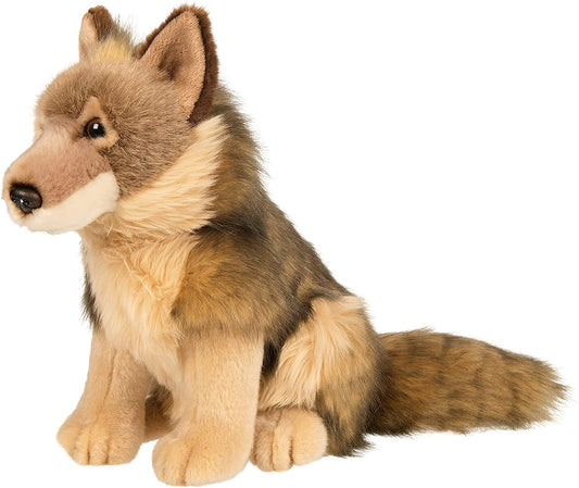 Wolf, sitzend - 25 cm