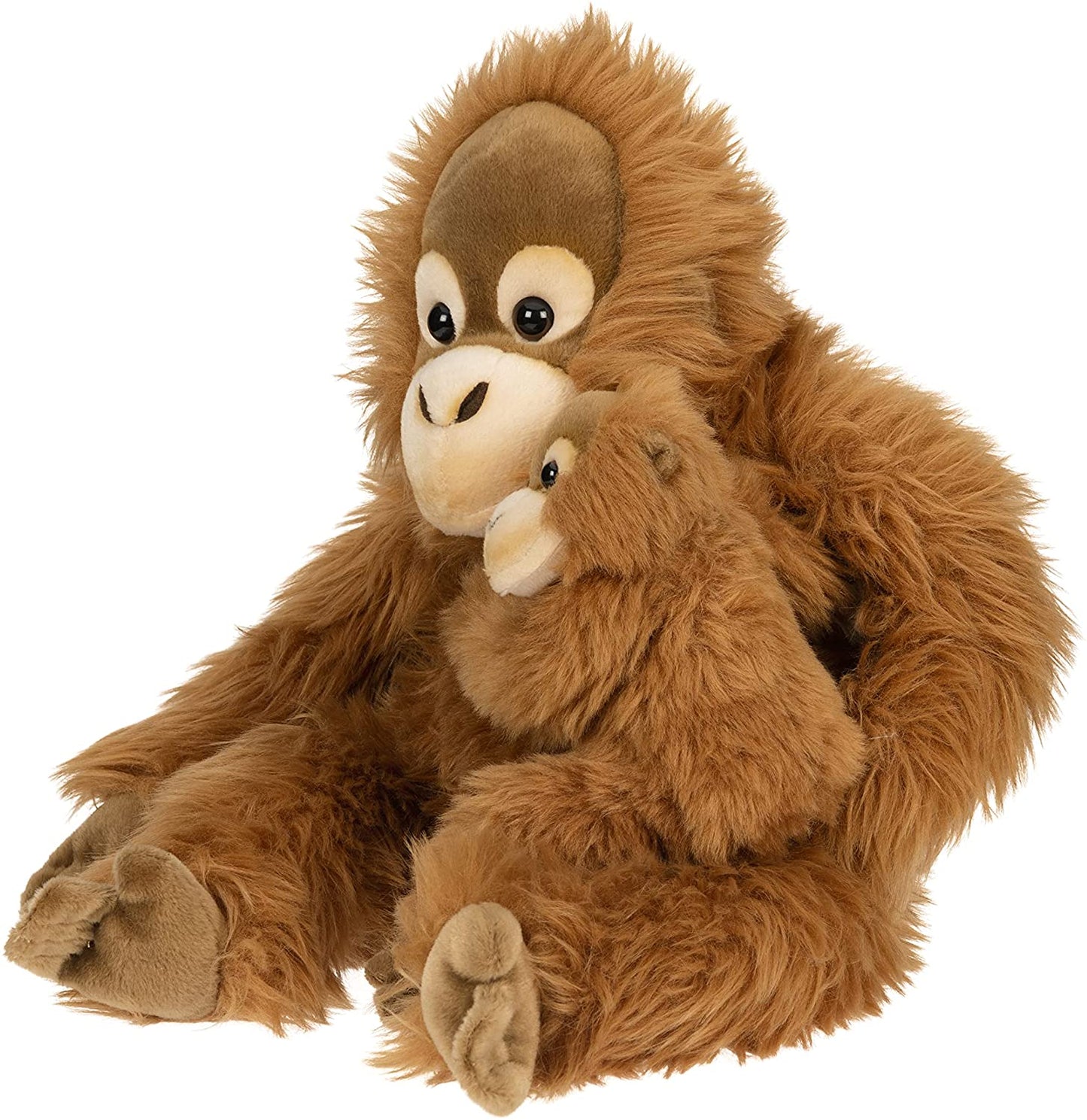 Orang-Utan mit Baby, sitzend - 30 cm