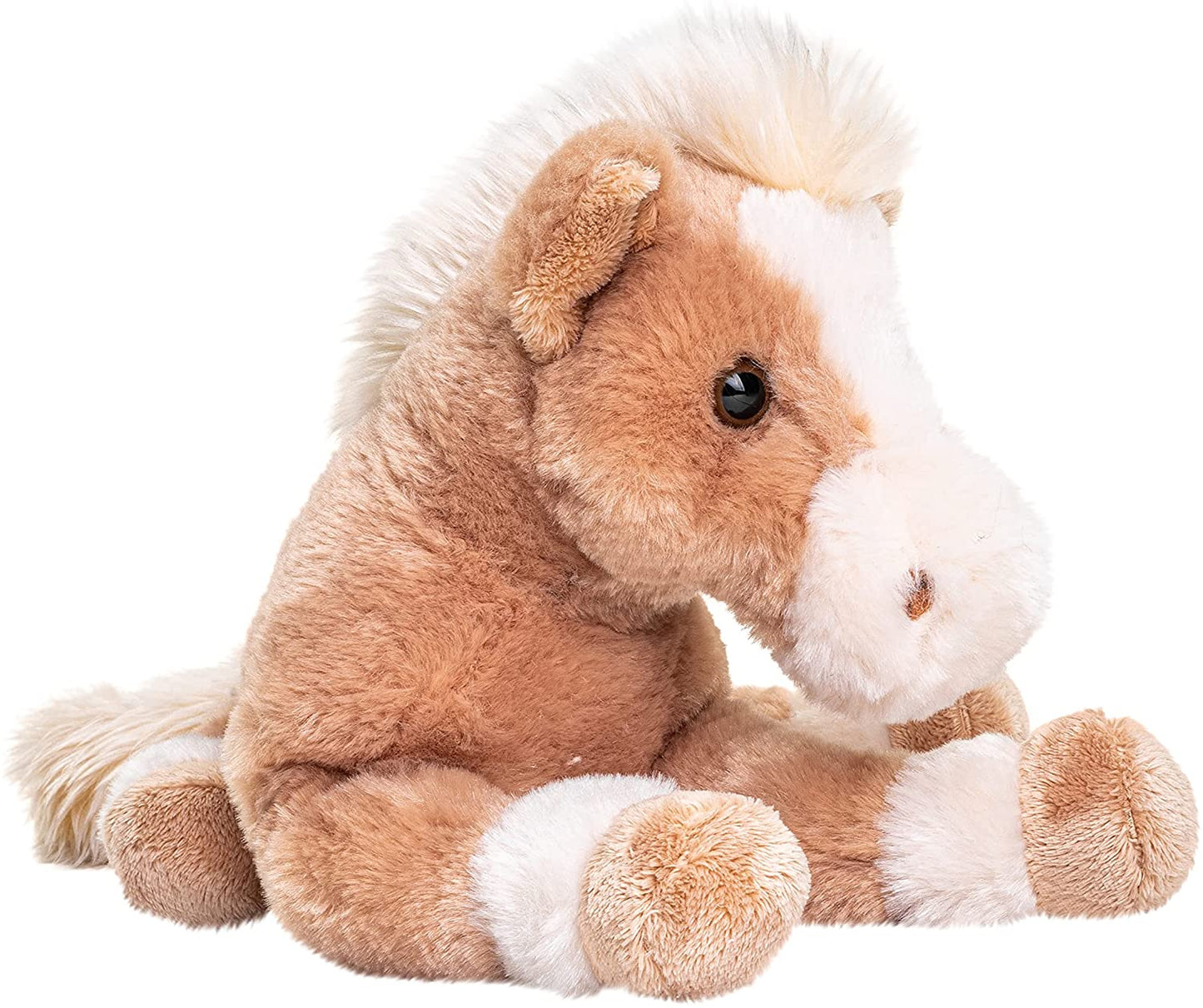 liegend Pferd als Kuscheltier (hellbraun) - 28 cm