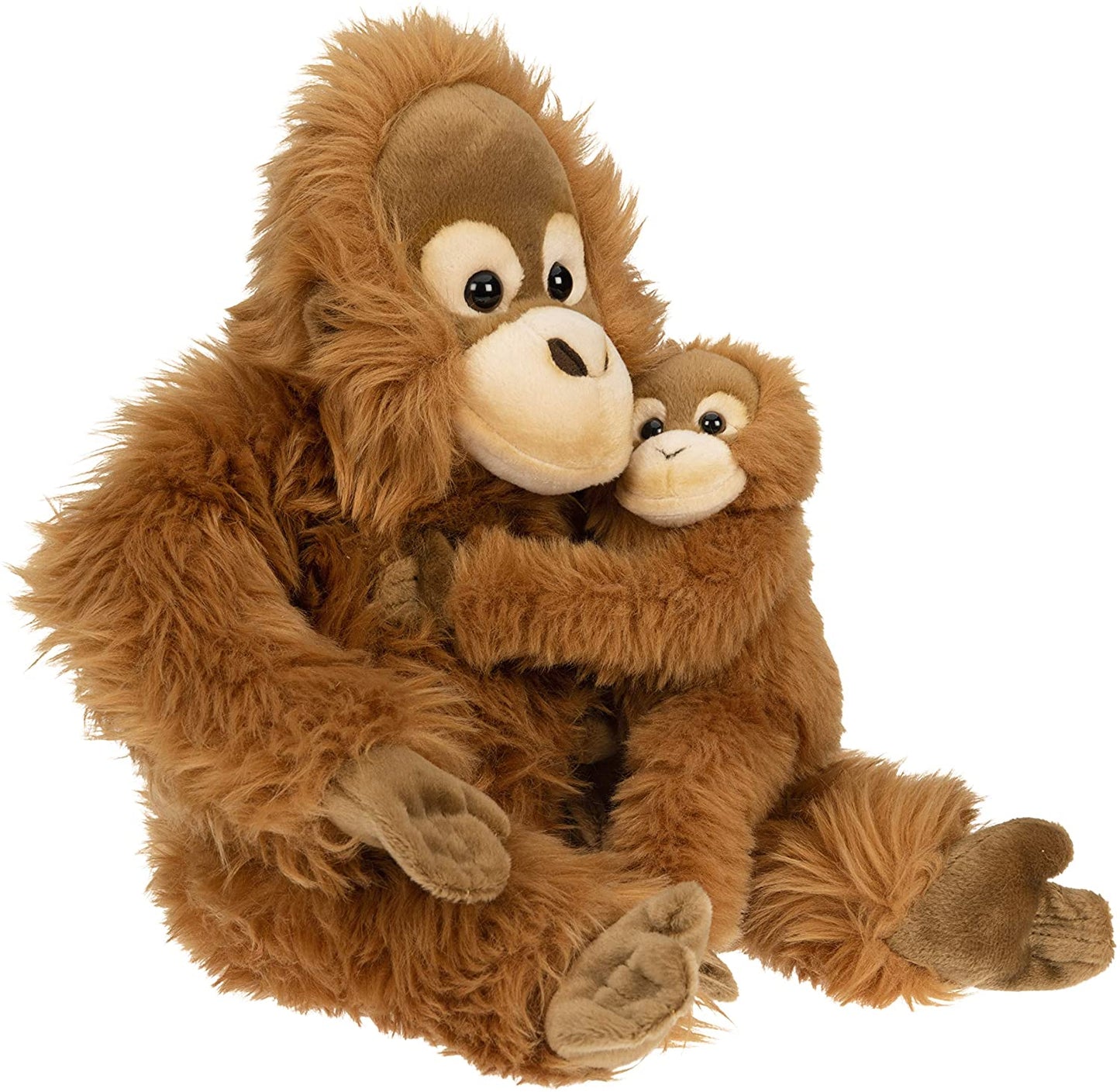 Orang-Utan mit Baby, sitzend - 30 cm