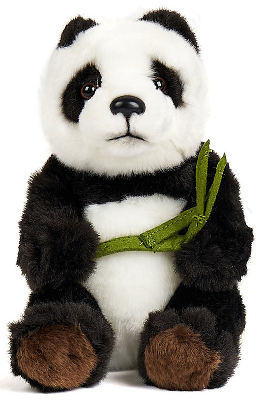 Pandabär mit Bambus - 17 cm - Kuscheltier - Unitoys