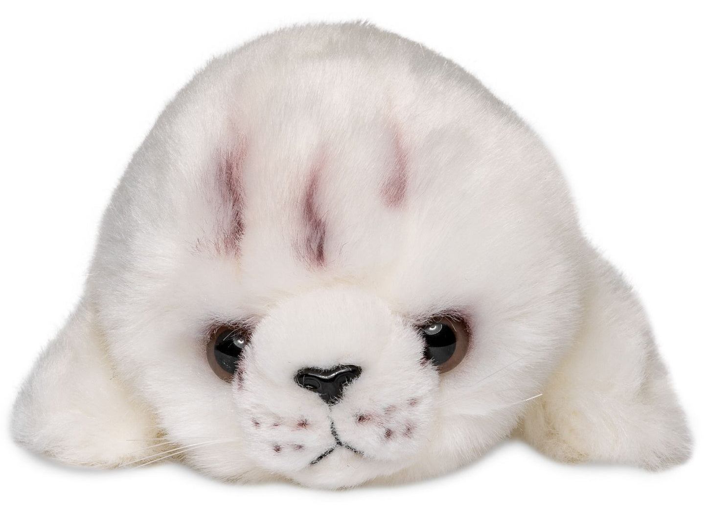 Robbenbaby - weiß -21 cm/ 33 cm (Länge) - Unitoys - Kuscheltier - Robbe/ Seehund