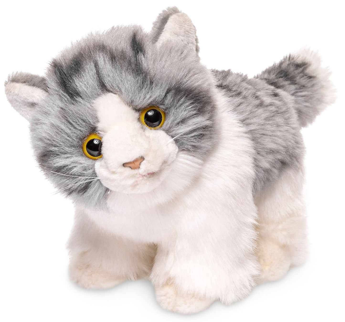 Kätzchen grau-weiß - 18 cm