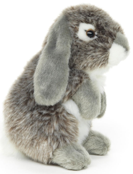 Widderkaninchen, stehend (grau) - 18 cm