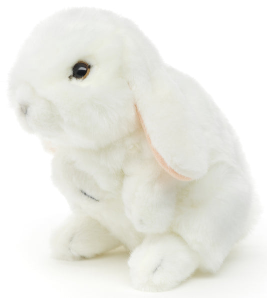 Widderkaninchen, stehend (weiß) - 18 cm