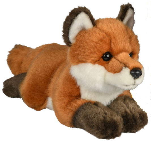 Rotfuchs, liegend - 24 cm - Unitoys - Kuscheltier - Plüsch - weich - GPRS geprüft