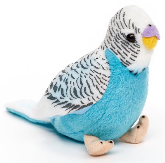 Wellensittich (blau) - Mit zwitschernder Stimme - 12 cm