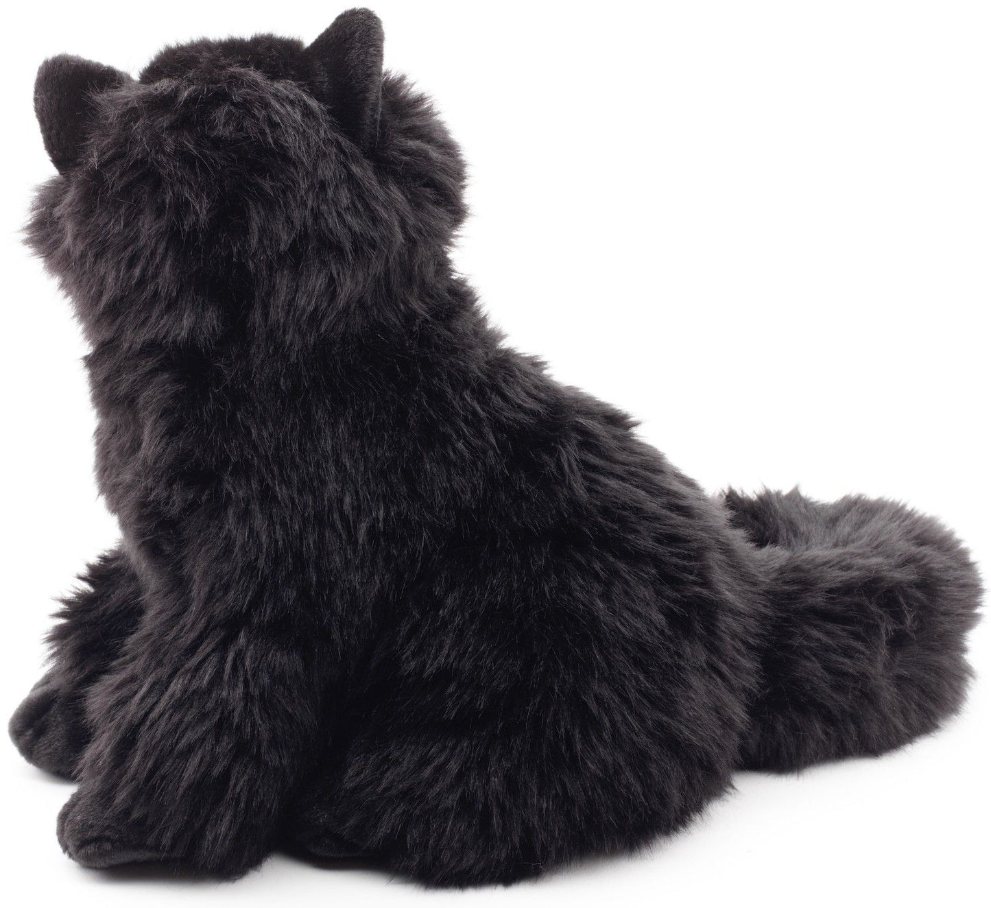 Perserkatze schwarz, sitzend - 25 cm