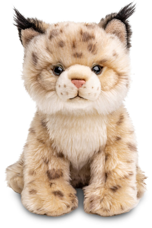 Luchs sitzend - 22 cm - Unitoys - Plüsch - weich - GPSR geprüft